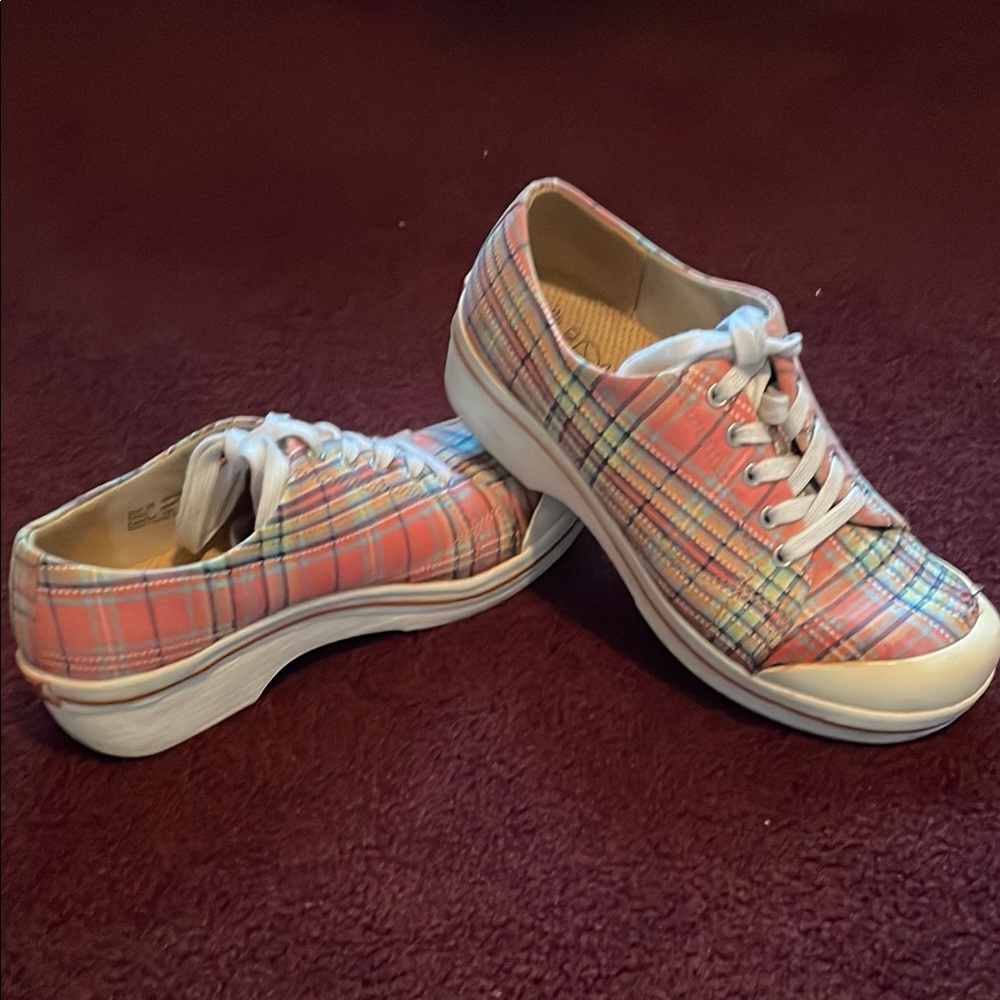 Dansko Multicolor Plaid Sneakers - Picture 3 of 6